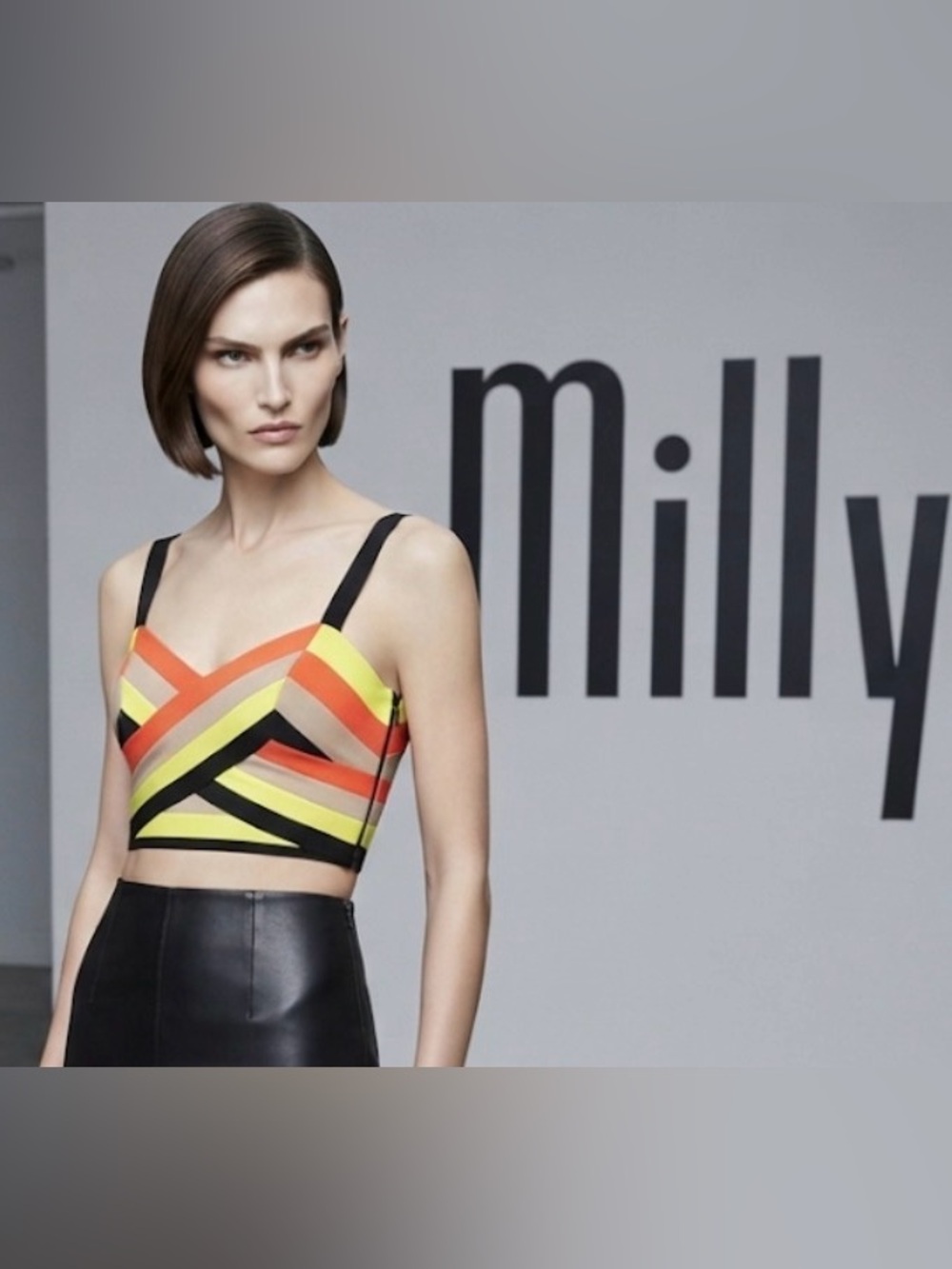 Authentic Milly designer crop top sz 6